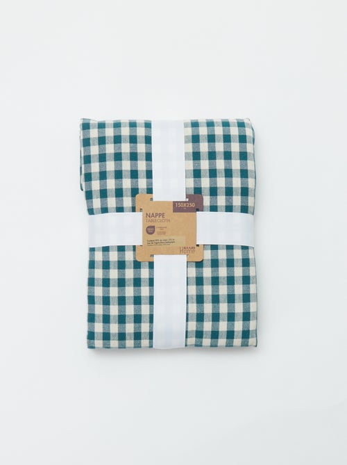 Tafellaken met ruitjesprint 150 x 250 cm - Kiabi Home - Kiabi