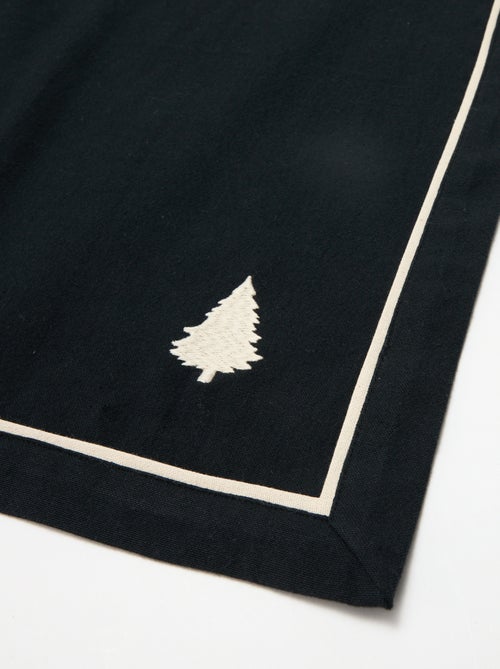 Tafelloper met kerstprint van katoen 36x180 cm - Kiabi