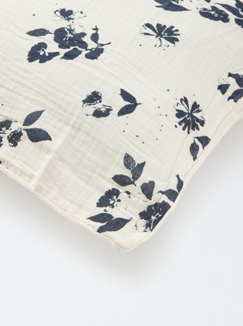 Taie d'oreiller (50 x 70 cm) - Kiabi Home Blanc/bleu - Kiabi