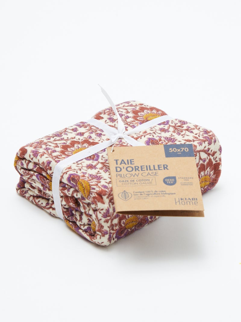 Taie d'oreiller (50 x 70 cm) - Kiabi Home Rose - Kiabi