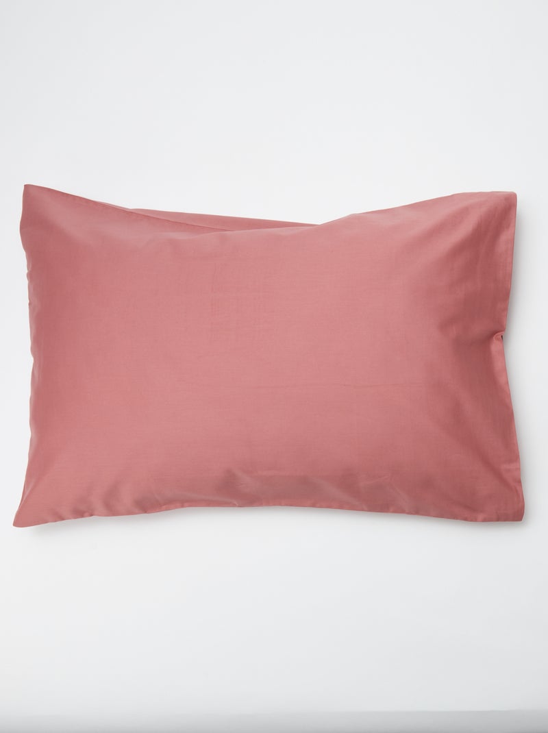 Taie d'oreiller 50 x 70 cm - Kiabi Home Vieux rose - Kiabi