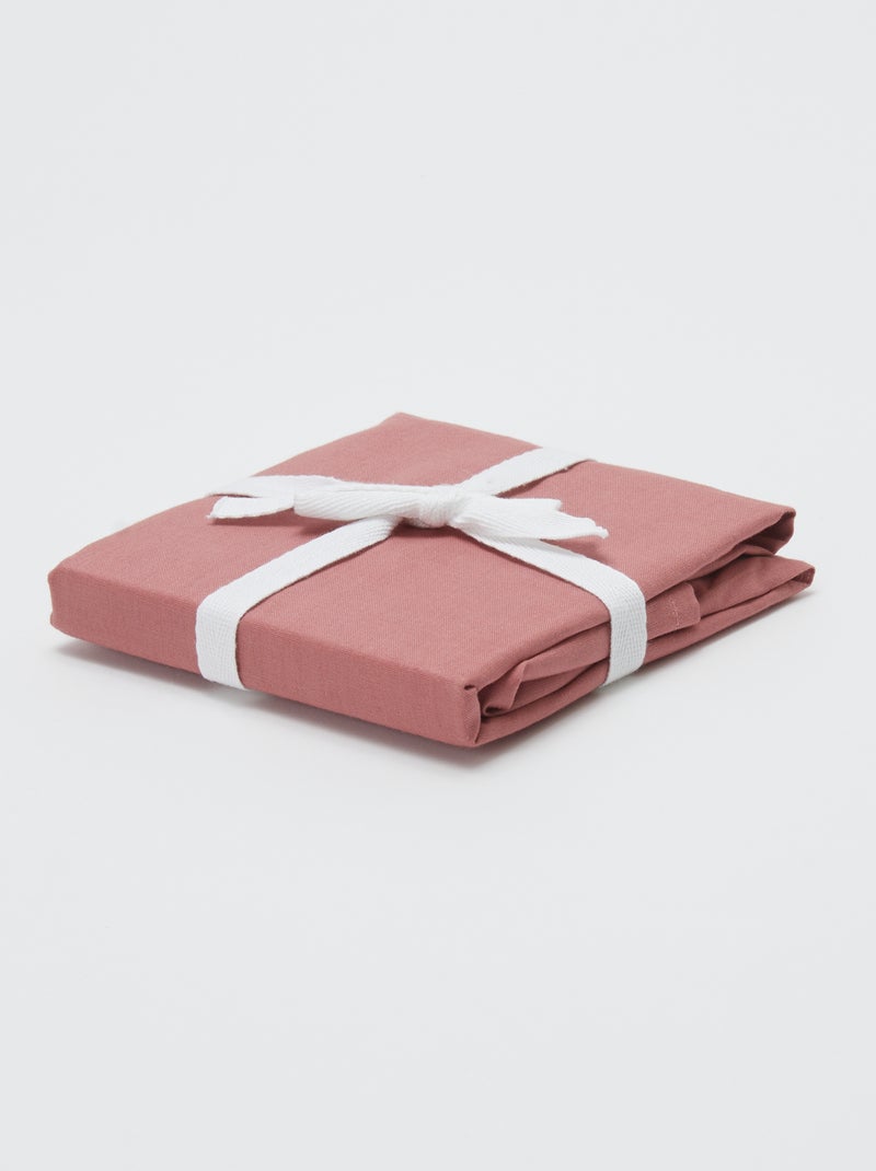 Taie d'oreiller 50 x 70 cm en coton Vieux rose - Kiabi