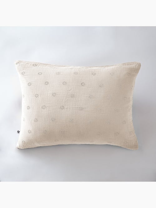 Taie d’oreiller brodée – gaze de coton – gaïa boho - Kiabi Taie d’oreiller brodée – gaze de coton – gaïa boho - Kiabi