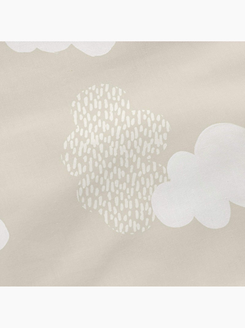 Taie d'oreiller Clouds "Happyfriday" Beige - Kiabi