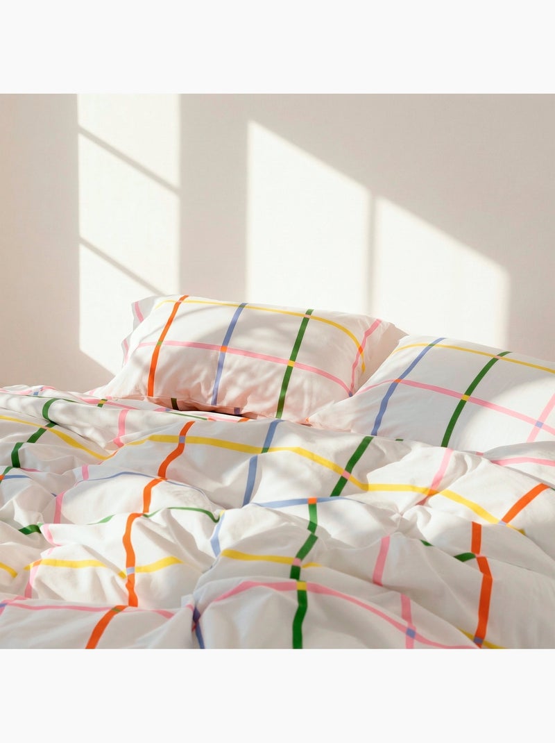 Taie d'oreiller Color lines "Happyfriday" Multicolore - Kiabi