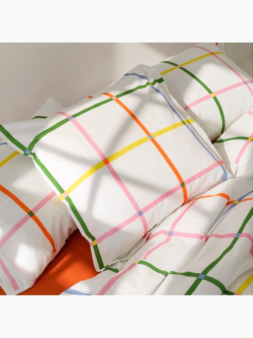 Taie d'oreiller Color lines "Happyfriday" - Kiabi Taie d'oreiller Color lines "Happyfriday" - Kiabi