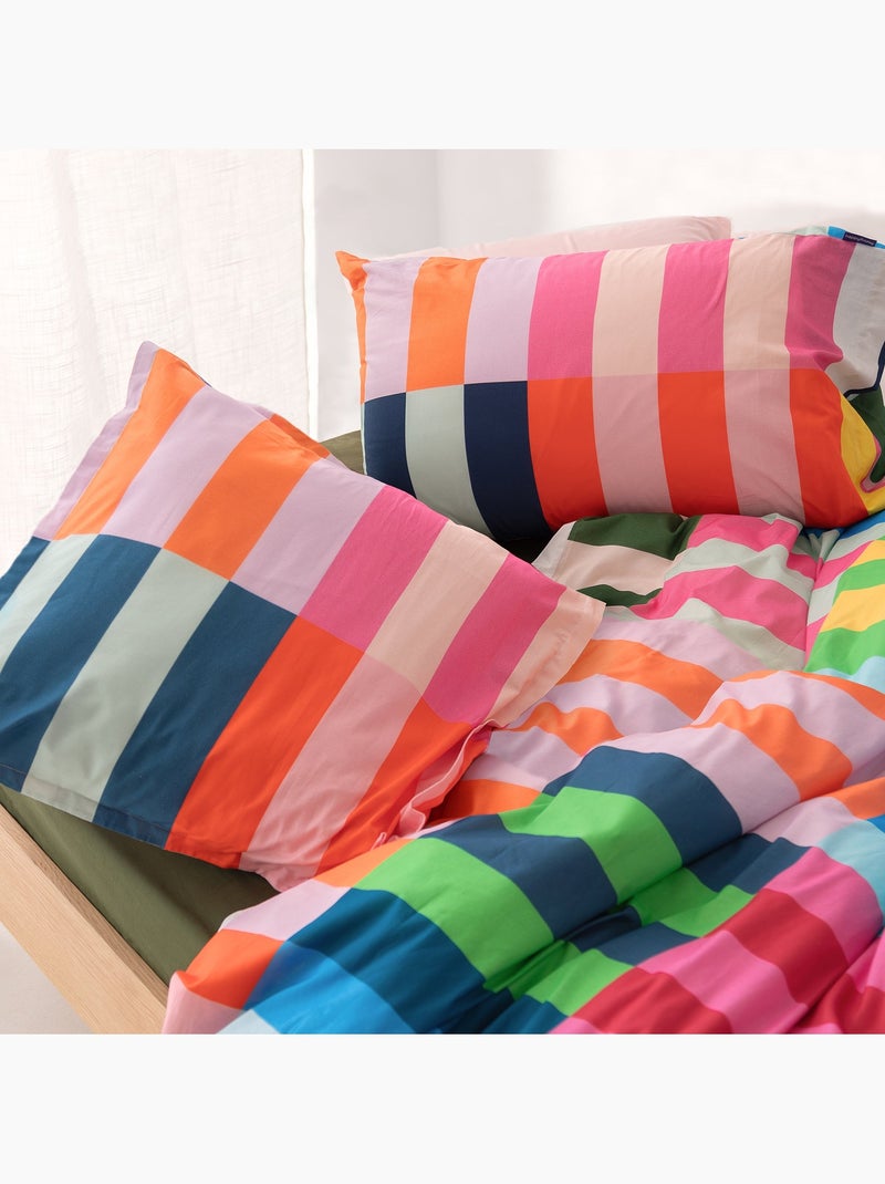 Taie d'oreiller Color pop "Happyfriday" Multicolore - Kiabi