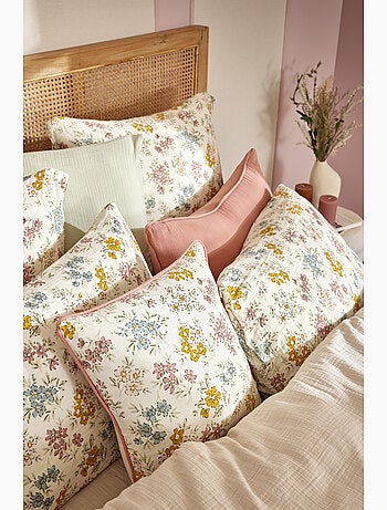 Taie d'oreiller double gaze de coton 125 g/m²