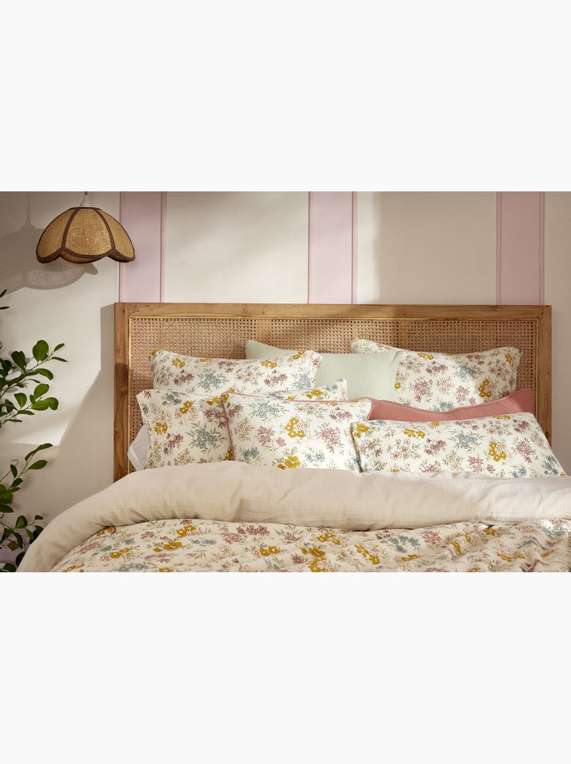 Taie d'oreiller double gaze de coton 125 g/m² Beige Pampa - Kiabi