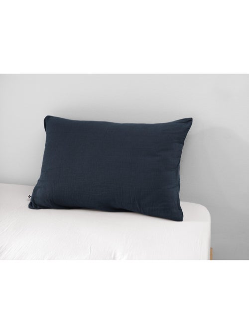 Taie d’oreiller – double gaze de coton – gaïa minuit - Kiabi Taie d’oreiller – double gaze de coton – gaïa minuit - Kiabi