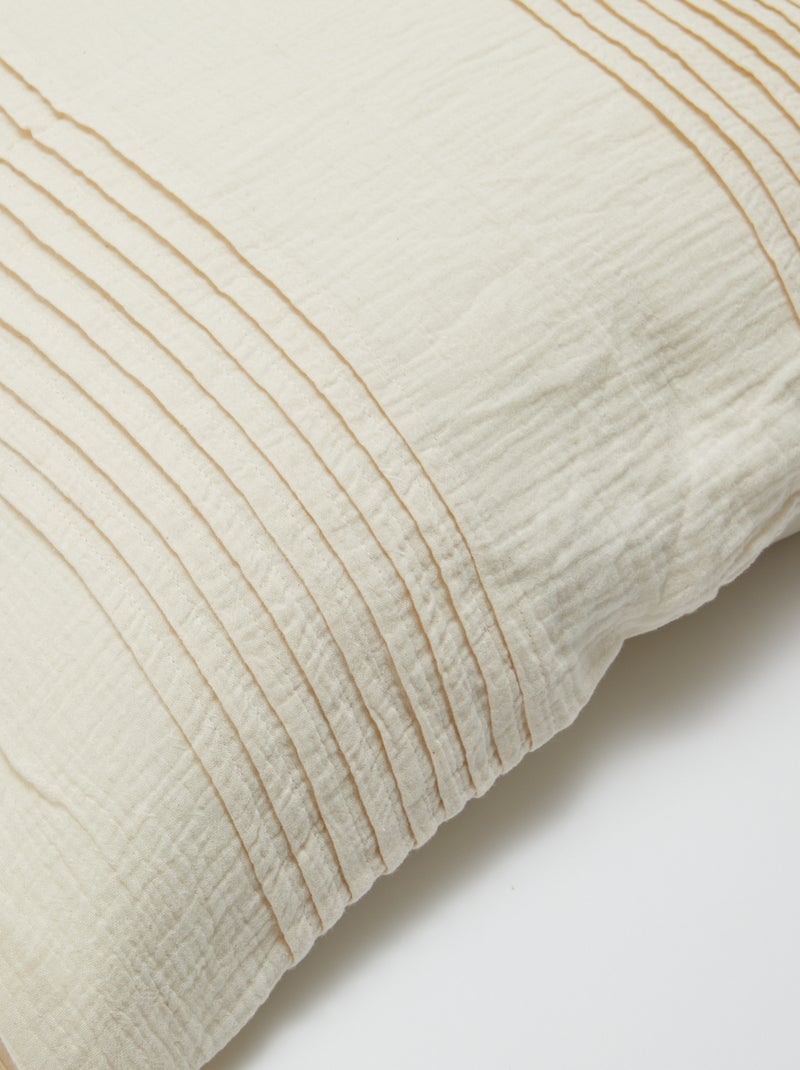 Taie d'oreiller en gaze de coton - Kiabi Home Beige - Kiabi