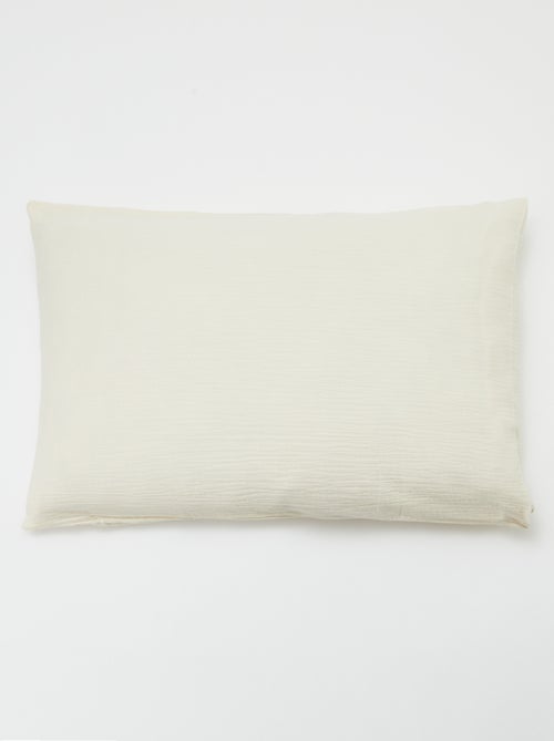 Taie d'oreiller gaze de coton 50 x 70 ou 63 x 63 cm - Kiabi Home - Kiabi