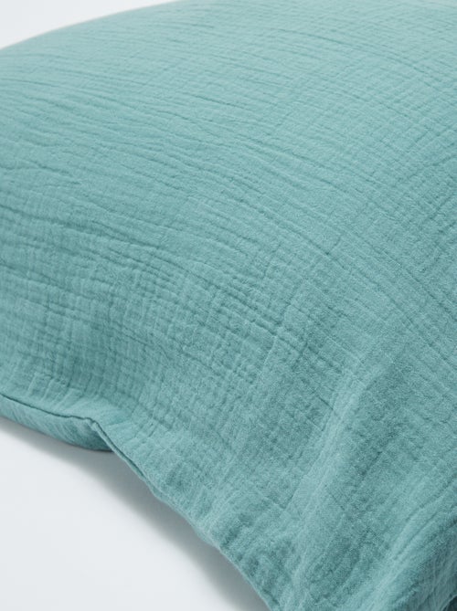 Taie d'oreiller gaze de coton 50 x 70 ou 63 x 63 cm - Kiabi Home - Kiabi