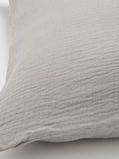 Taie d'oreiller gaze de coton 50 x 70 ou 63 x 63 cm - Kiabi Home - Kiabi