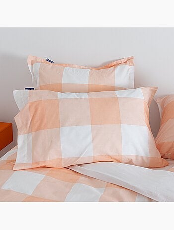 Taie d'oreiller gingham "happyfriday