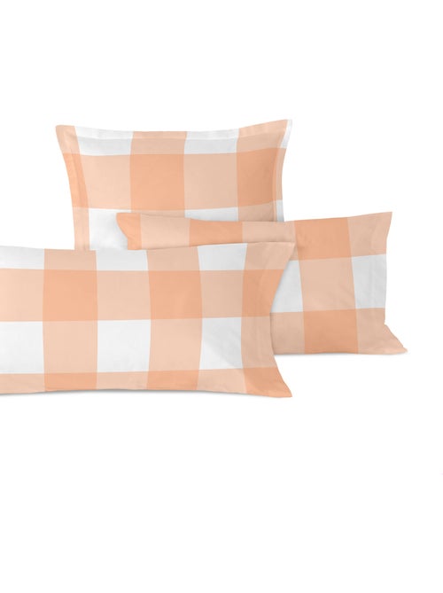 Taie d'oreiller gingham "happyfriday" - Kiabi