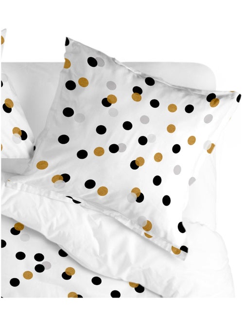 Taie d'oreiller Golden dots "Happyfriday" - Kiabi