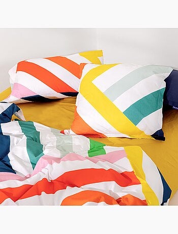 Taie d'oreiller Happy stripes "Happyfriday