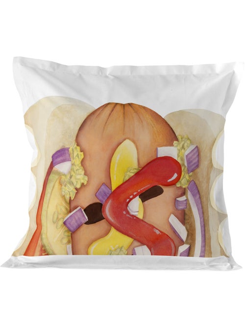 Taie d'oreiller Hotdog "Happyfriday" - Kiabi