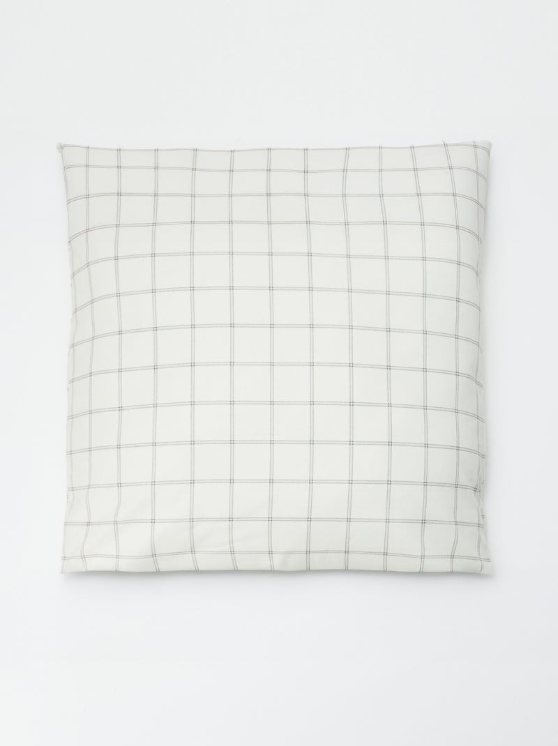 Taie d'oreiller imprimé (60 x 60 cm) - Kiabi Home Ecru - Kiabi