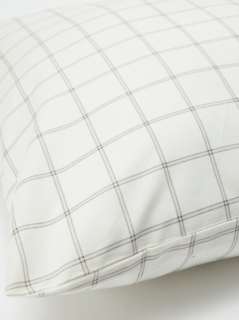 Taie d'oreiller imprimé (60 x 60 cm) - Kiabi Home Ecru - Kiabi