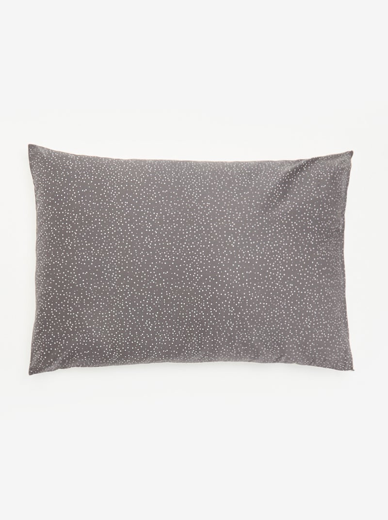 Taie d'oreiller imprimée - KIABI Home Gris - Kiabi