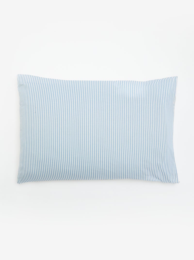 Taie d'oreiller imprimée 50x70 cm en coton Bleu - Kiabi