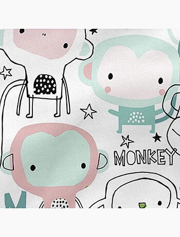 Taie d'oreiller Macaque "Happyfriday