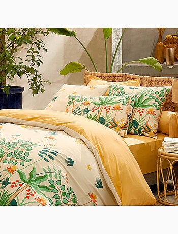 Taie d’oreiller percale de coton 80 fils tropical