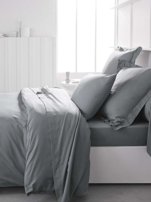Taie d'oreiller uni en percale de coton - Kiabi