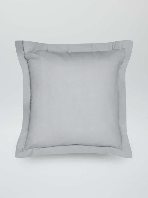 Taie d'oreiller uni en percale de coton - Kiabi