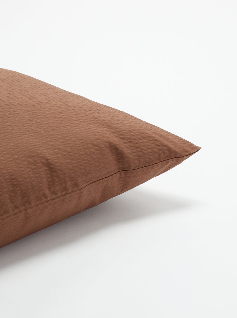 Taie d'oreiller unie - 50 x 70 cm - KIABI Home Marron - Kiabi