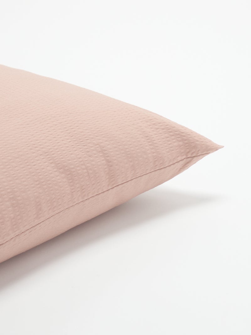 Taie d'oreiller unie - 50 x 70 cm - KIABI Home Rose - Kiabi