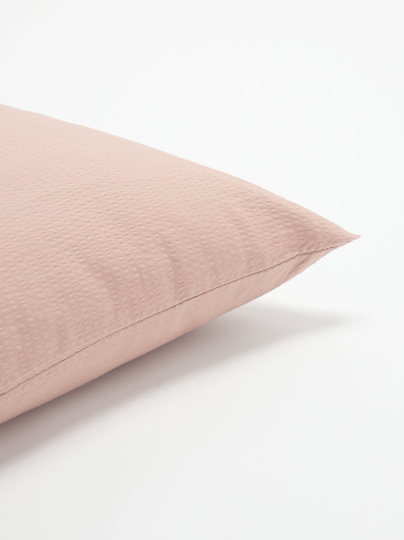 Taie d'oreiller unie - 63 x 63 cm - KIABI Home Rose - Kiabi