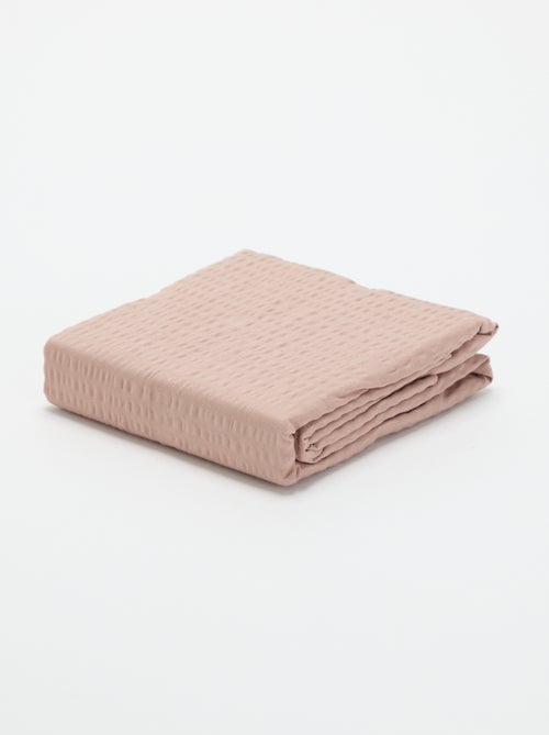 Taie d'oreiller unie - 63 x 63 cm en seersucker - Kiabi Taie d'oreiller unie - 63 x 63 cm en seersucker - Kiabi