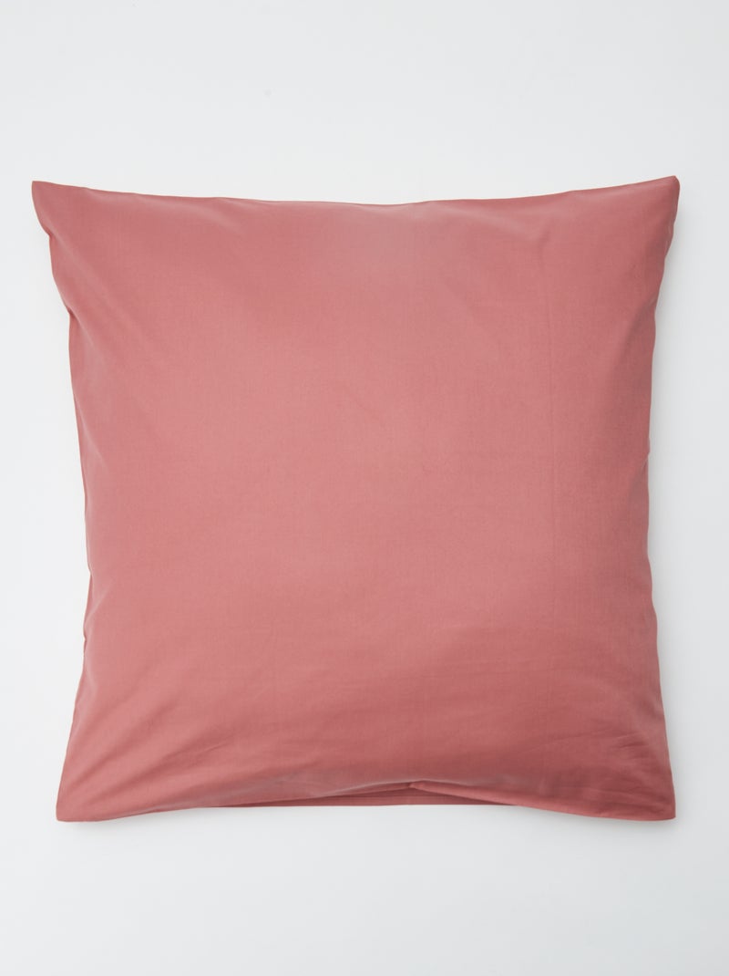 Taie d'oreiller unie - Kiabi Home Rose - Kiabi