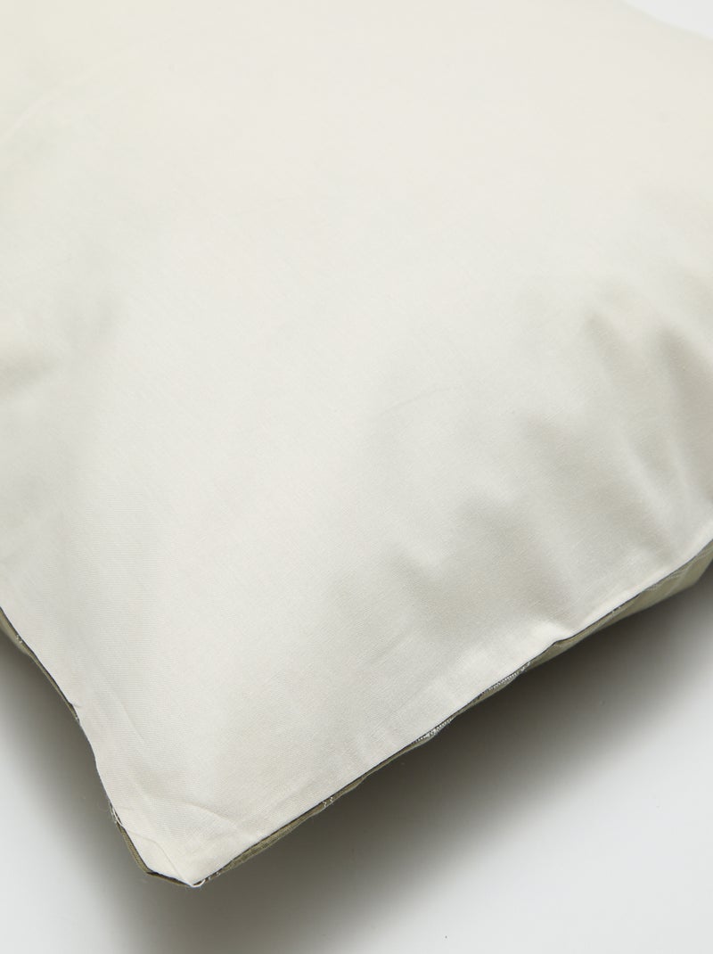 Taie d'oreiller unie (50 x 70 cm) - Kiabi Home Kaki - Kiabi