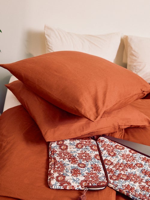 Taie d'oreiller unie 63 x 63 cm- Kiabi Home - Kiabi