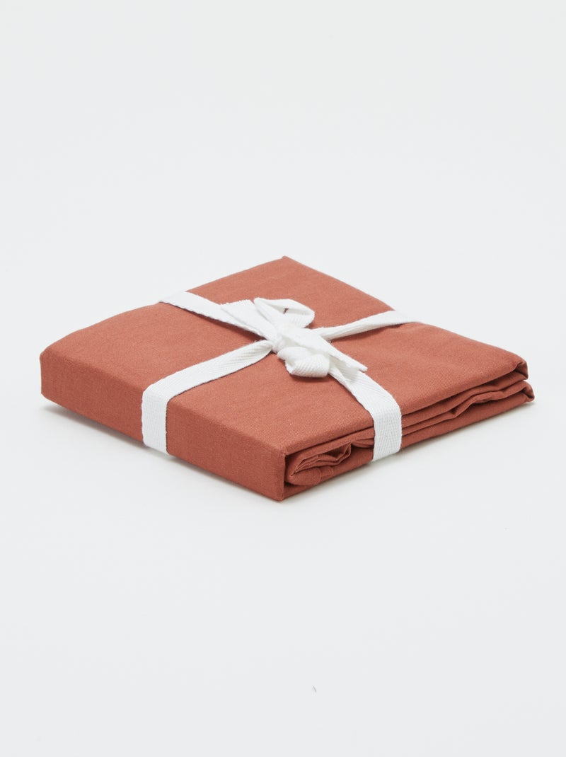 Taie d'oreiller unie 63 x 63 cm- Kiabi Home Rouge - Kiabi