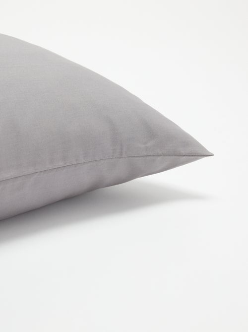 Taie d'oreiller unie 63 x 63 cm en coton - Kiabi