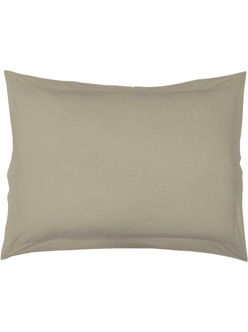 Taie d'Oreiller Unie en 100 % Coton - Kiabi Taie d'Oreiller Unie en 100 % Coton - Kiabi