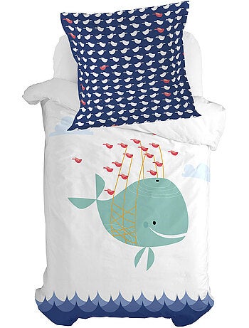 Taie d'oreiller whale "happyfriday
