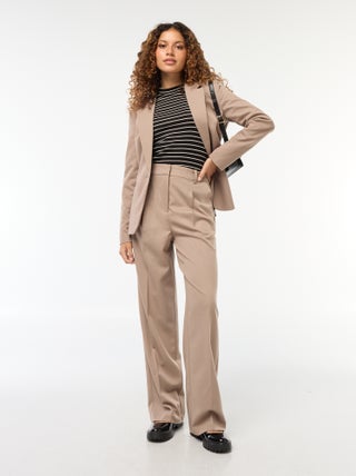 Tailored-fit broek met wijde snit