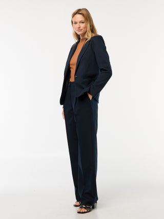 Tailored-fit broek met wijde snit