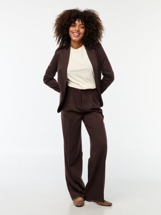 Tailored-fit broek met wijde snit