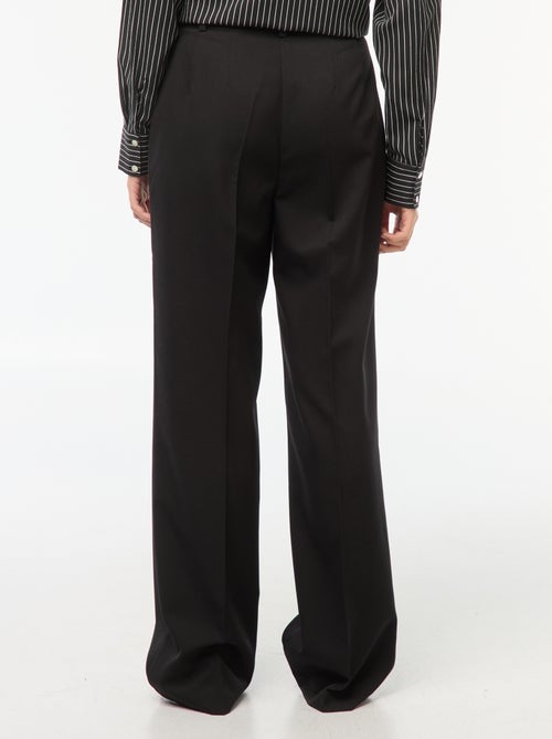 Tailored-fit broek met wijde snit - Kiabi