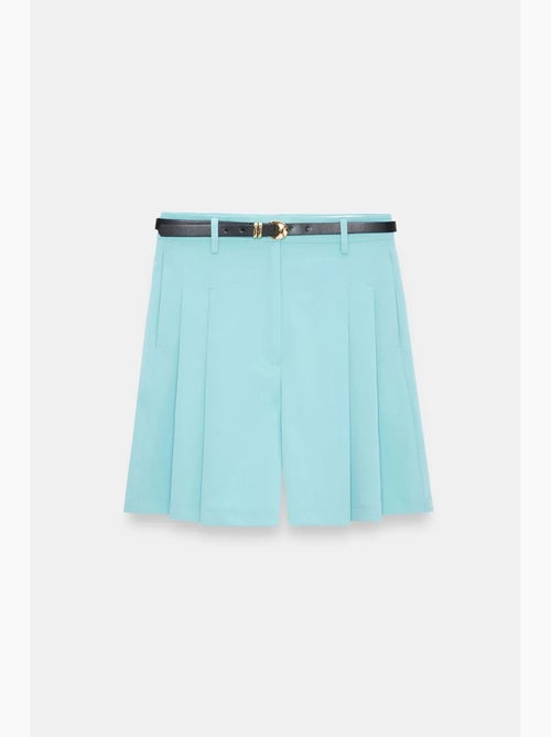 Tailored short met hoge taille en wijde pijp dilvin - Kiabi Tailored short met hoge taille en wijde pijp dilvin - Kiabi