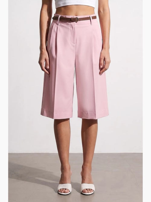Tailored short met hoge taille en wijde pijp dilvin - Kiabi