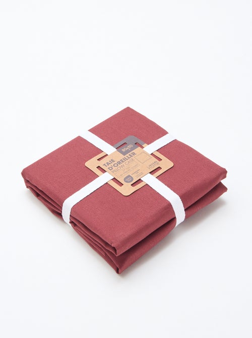 Taire d'oreiller unie - 50 x 80 cm environ - Kiabi