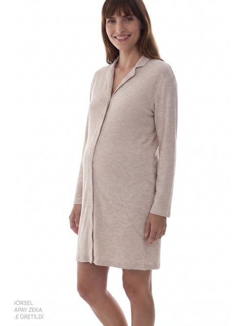 Talia chemise chemise de nuit à manches longues penti - Kiabi